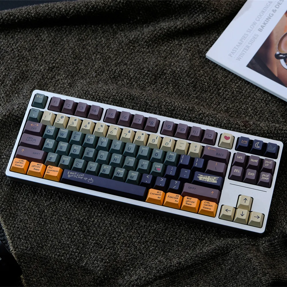 Love Story-teclas PBT de 151 teclas, perfil de cereza, sublimación de tinte, juegos completos de teclas para teclado mecánico Outemu Gateron Switch - imagen 4