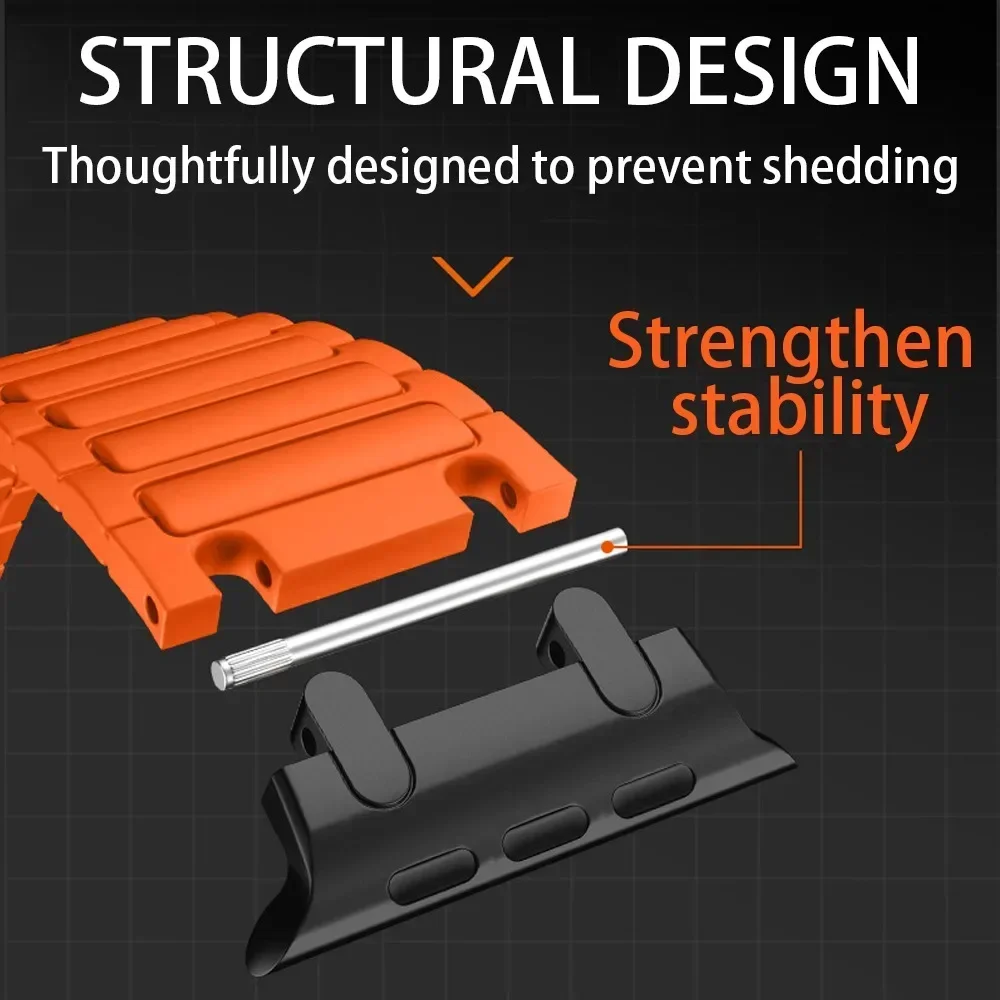 Correa de silicona de goma suave Ultra 2 49mm para Apple Watch Series 10 46mm 42mm iWatch 9 Band 45mm 44mm 38 40mm 41mm pulsera Correa - imagen 4