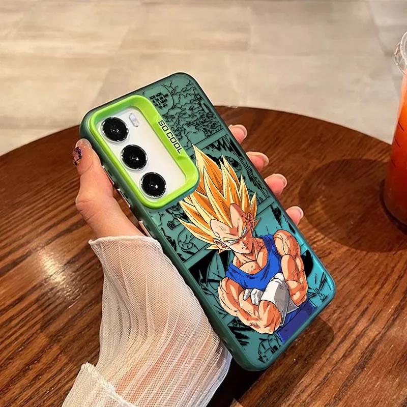 D-Dragon Balls Goku Anime para OPPO A98 A96 A95 A94 A79 A78 A77 A54 A55 funda de teléfono plateada colorida - imagen 5