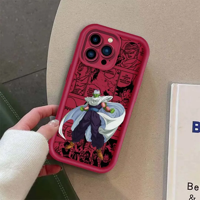 D-Dragon Ball Anime Piccolo para Apple iPhone 17 16 15 14 13 12 11 Plus Pro Max Eye Ladder funda de teléfono - imagen 5
