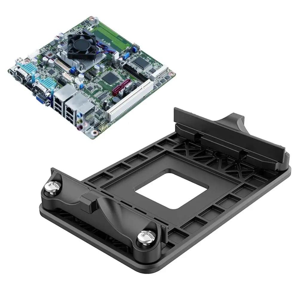 Hoja de montaje práctica para enfriador de CPU, soporte para radiador, disipador térmico de CPU, antirotura, color negro sólido - imagen 2