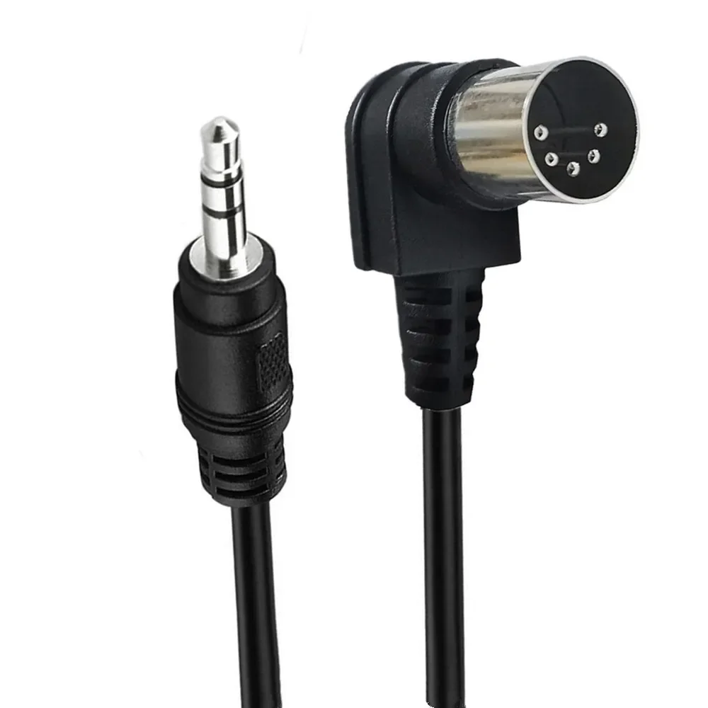 Cable de audio con conector MIDI TRS de 5 DIN a 3,5 mm, enchufe estéreo de 5 pines a 3,5 mm compatible con teléfonos inteligentes, cuadernos de PC, amplificadores - imagen 2