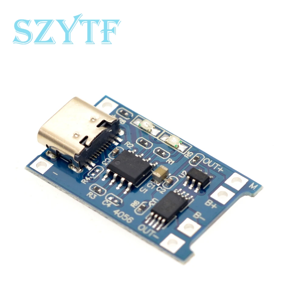 10 Uds TP4056 1A módulo de placa de carga de batería de litio TYPE-C interfaz USB protección de carga dos en uno - imagen 5