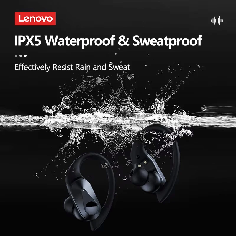 Lenovo LP75-auriculares TWS inalámbricos, cascos deportivos con Bluetooth 5,3, pantalla Digital LED, estéreo HiFi, reducción de ruido para juegos - imagen 4