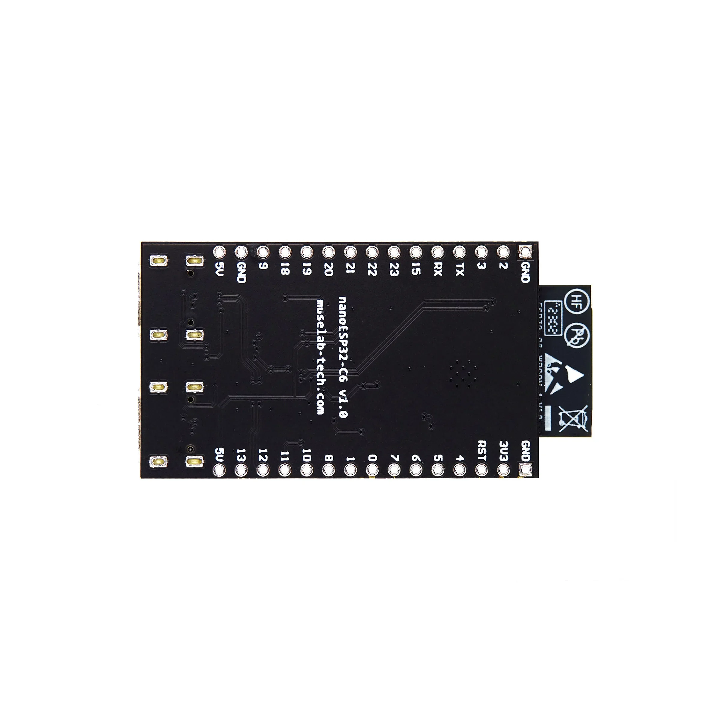 Placa de desarrollo nanoESP32-C6, placa de sistema mínima ESP32-C6, placa central ESP32 RISC-V Espressif IoT WiFi6 Bluetooth ZigbeeNew - imagen 5