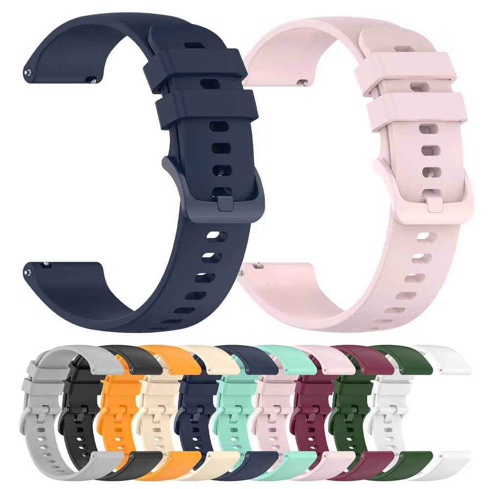 Correa deportiva de silicona de 22 y 20mm para TicWatch Pro 3 Ultra LTE/GPS Band TicWatch E3 E2 S2 Pro X GTW 2021, pulseras para reloj inteligente - imagen 2