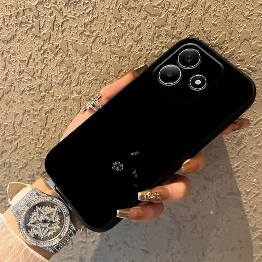 Funda para Xiaomi Redmi Note 11s 12s 7 8 13 14 Pro Plus 9 10 11 12 Pro 9S 10S Funda de teléfono suave negra personajes de dibujos animados y anime - imagen 3