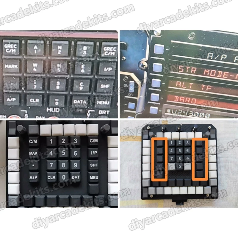 MFD, UFC, MPD, F18, F15 mfd,MFD,DCS simulación de vuelo mfd PC USB Cockpit Simulador de vuelo - imagen 4