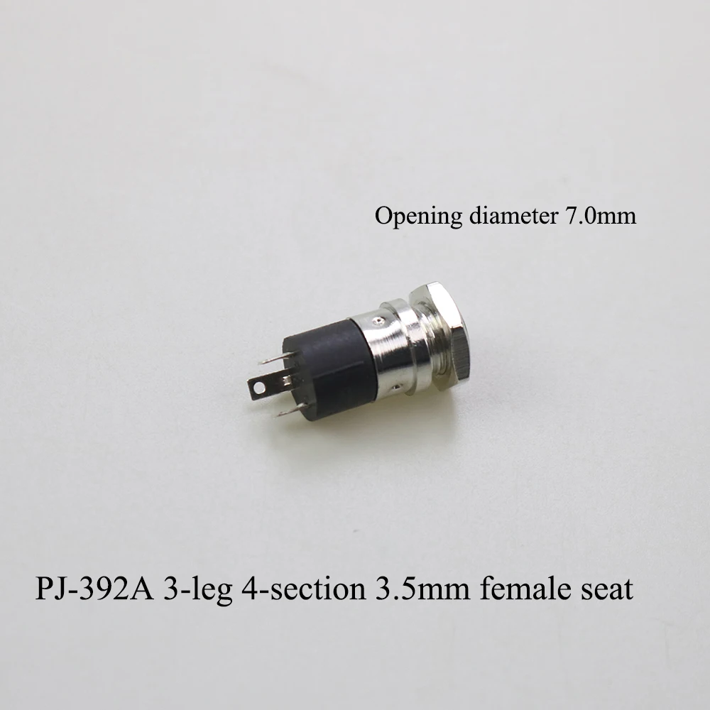 Conector hembra estéreo serie PJ de 3,5mm con tornillo 3,5 conector para auriculares de Audio conector Vertical de doble canal 3P 392 399 3640 - imagen 5