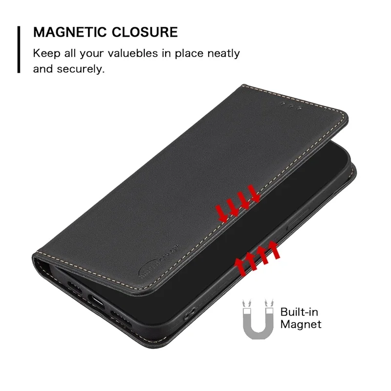 Pour Xiaomi Poco C65 étui à rabat magnétique Coque de téléphone pour Fundas Xiaomi Poco C65 couverture de carte en cuir Mi PocoC65 C 65 Coque Etui - imagen 5