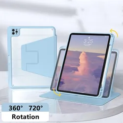 Funda Rotación iPad con Portalápices – Compatible 10 Pro 11 Air 4 9 8 7