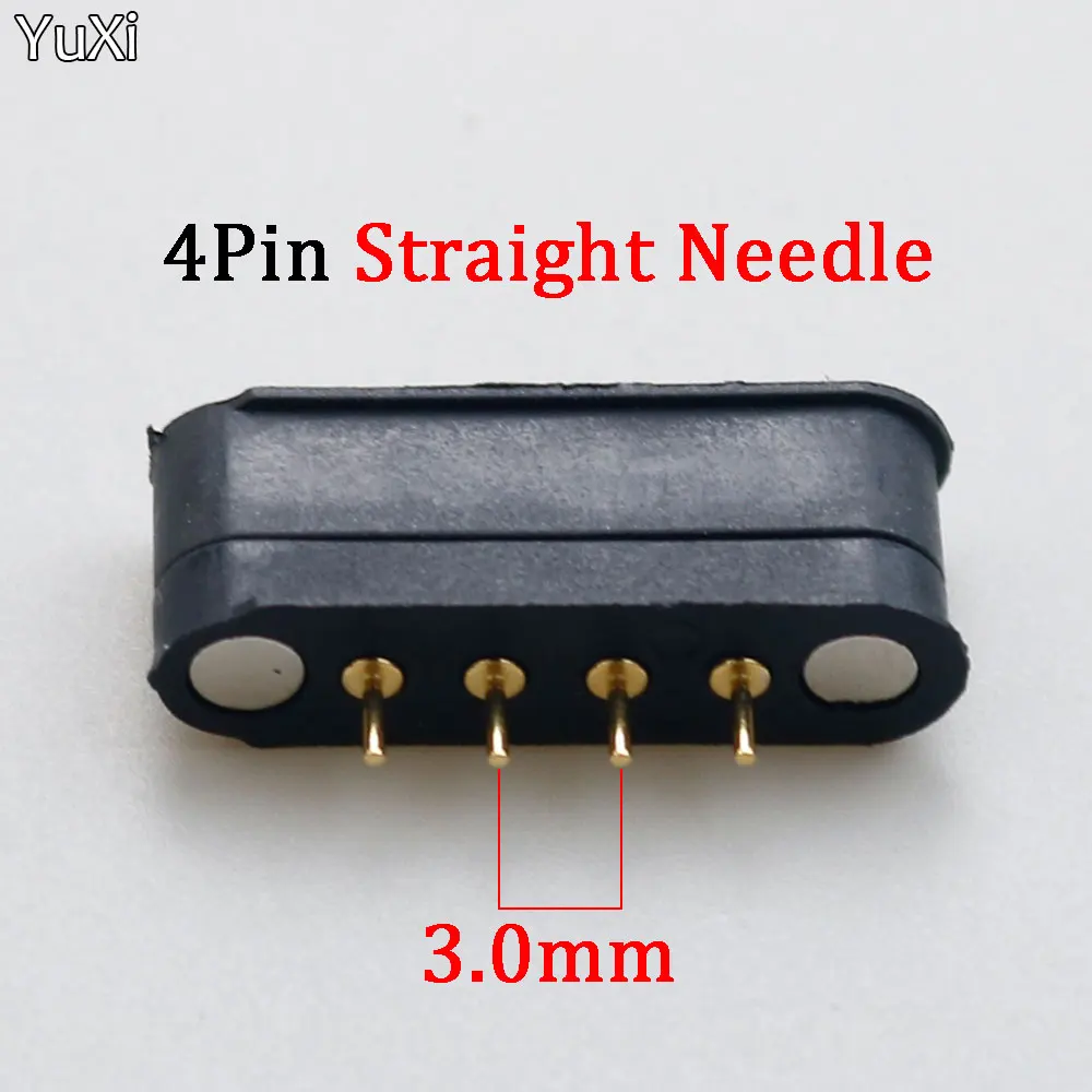 Conector magnético Pogo, 1 piezas, 4P, 4 posiciones, paso de 3,0 MM, con resorte, macho, hembra