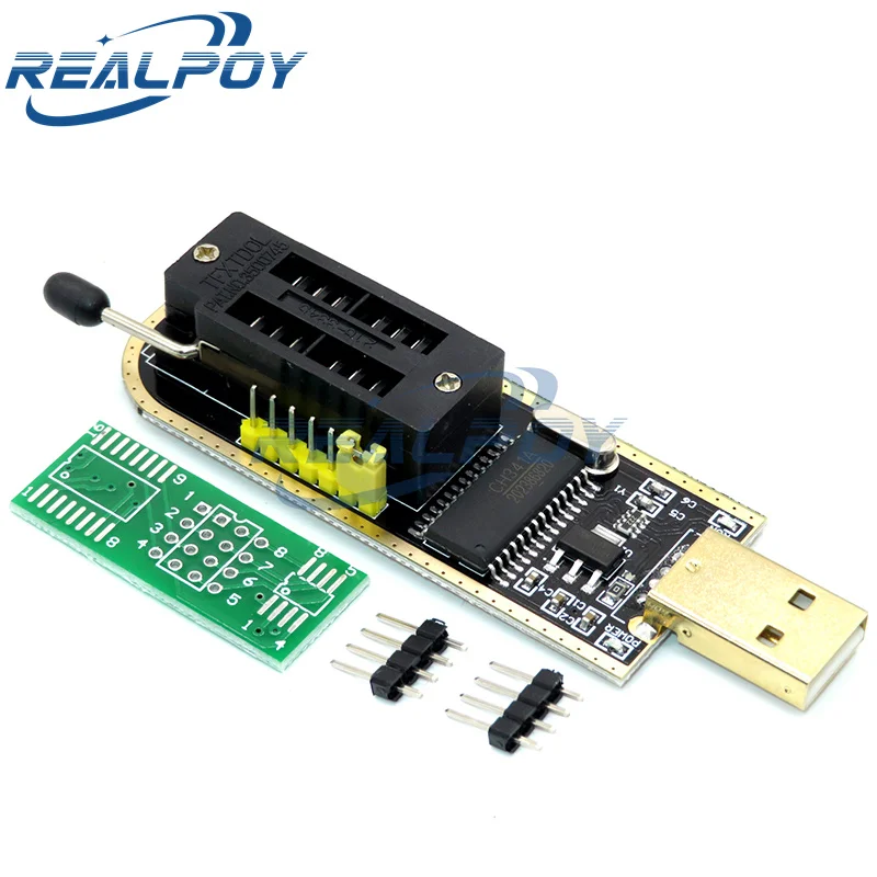 Módulo programador USB CH341A 24 25 Series EEPROM Flash BIOS + Clip de prueba SOIC8 SOP8 para EEPROM 93CXX / 25CXX / 24CXX KIT de bricolaje - imagen 2
