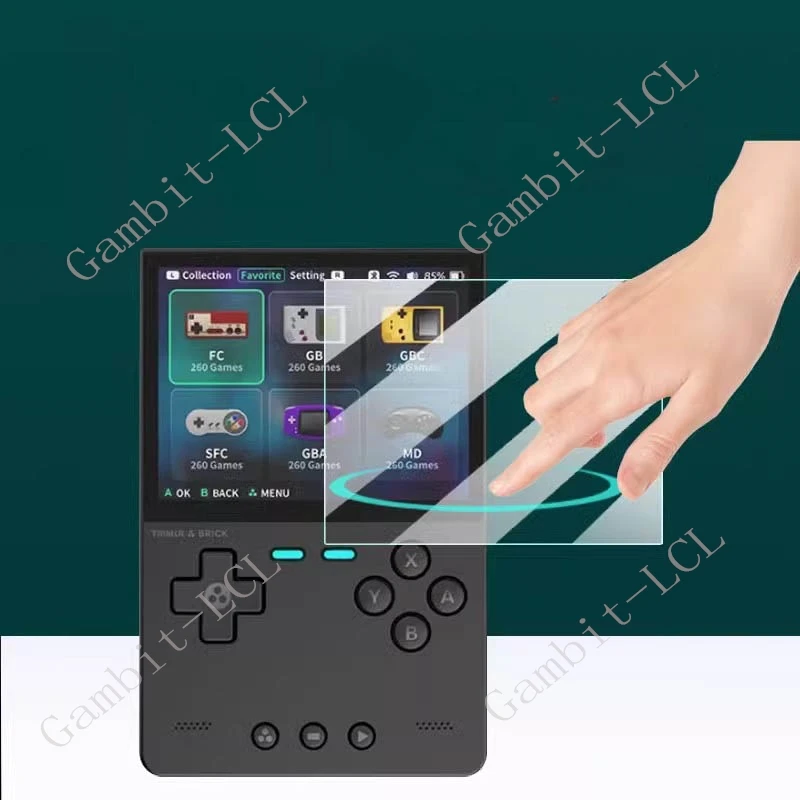 3 uds 9H HD vidrio templado para Trimui Brick TG3040 consola Coopreme TrimuiBrick 3,2 "película protectora de pantalla de juegos - imagen 3