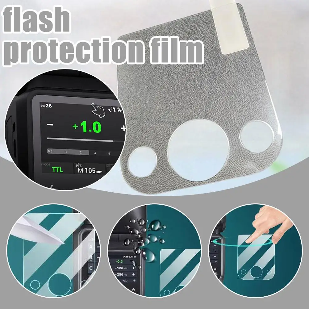Protector de pantalla GODOX V100 Flash pantalla táctil Control Flash accesorios película protectora para Godox V100 Speedlite vidrio templado - imagen 5