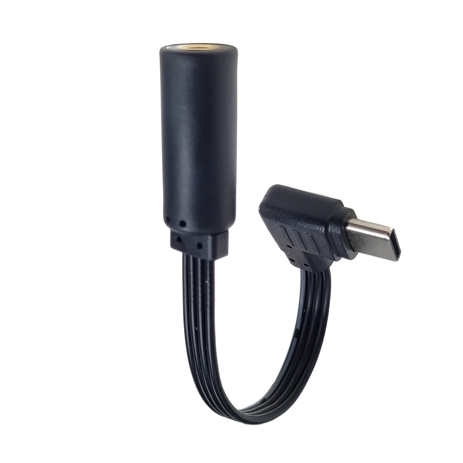 Adaptador plano tipo C de 3,5 mm a USB auxiliar, conector jack de cable de audio de 3,5 mm, cable para auriculares, convertidor de audio, accesorios para auriculares - imagen 3