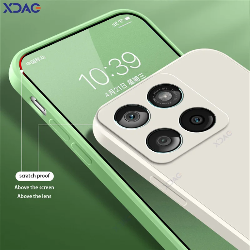 Funda de lujo para teléfono móvil Candy para Motorola Moto Edge 60 60s Fusion 5G, protección de lente Edge60, cubierta suave, armadura cuadrada de silicona líquida - imagen 3