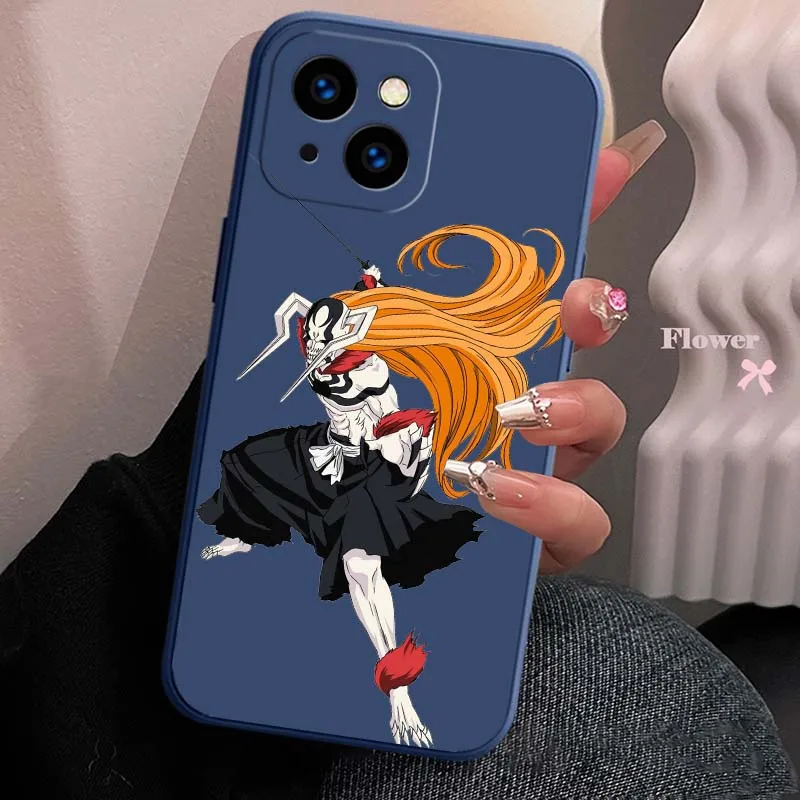 Anime Bleach cool para Apple IPhone 17 16 15 14 13 12 11 Pro Max Plus funda protectora de aire suave para teléfono - imagen 5