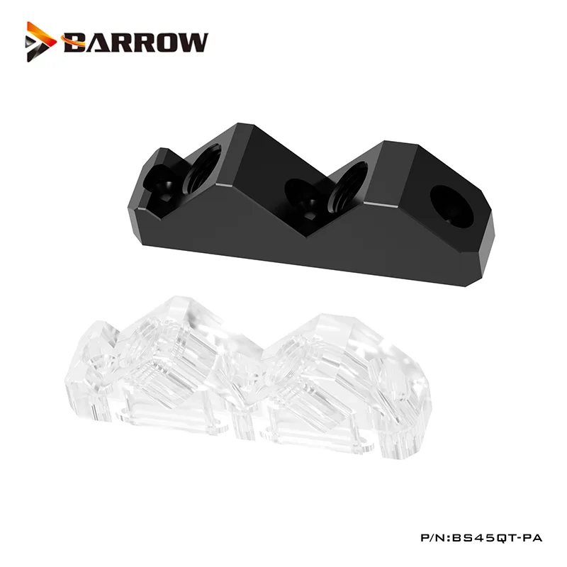 Barrow G1/4 ", módulo de puente de reajuste de Terminal de bloque de agua GPU en ángulo de 45, accesorio de modificación de refrigeración líquida de enfriador VGA, BS45QT-PA