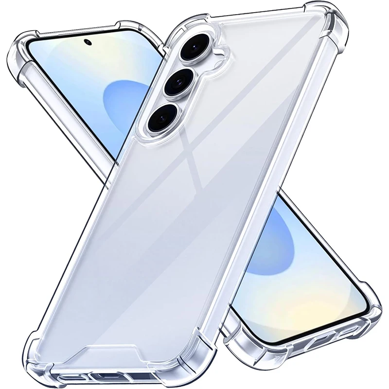 Funda híbrida a prueba de golpes para Samsung Galaxy S25 S24 S23 S22 S21 FE Ultra Plus A16 A55 A15 A35 A54 A34 A14 A53 A33 funda dura suave