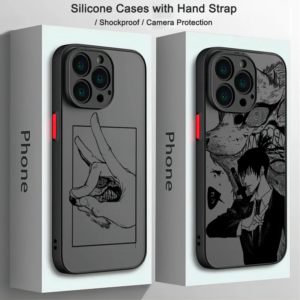 Motosierra hombre Anime Makimas funda de teléfono para Samsung S24 S23 S22 S21 S20 S10 FE Note20 Note10 Plus Ultra Lite 5G cubierta transparente - imagen 4