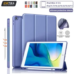 Para iPad Air 4 5 funda para iPad Pro 11 funda air 1 2 11 2021 10,2 10,5 6/7/8/9 iPad funda de 10. a generación con funda con portalápices