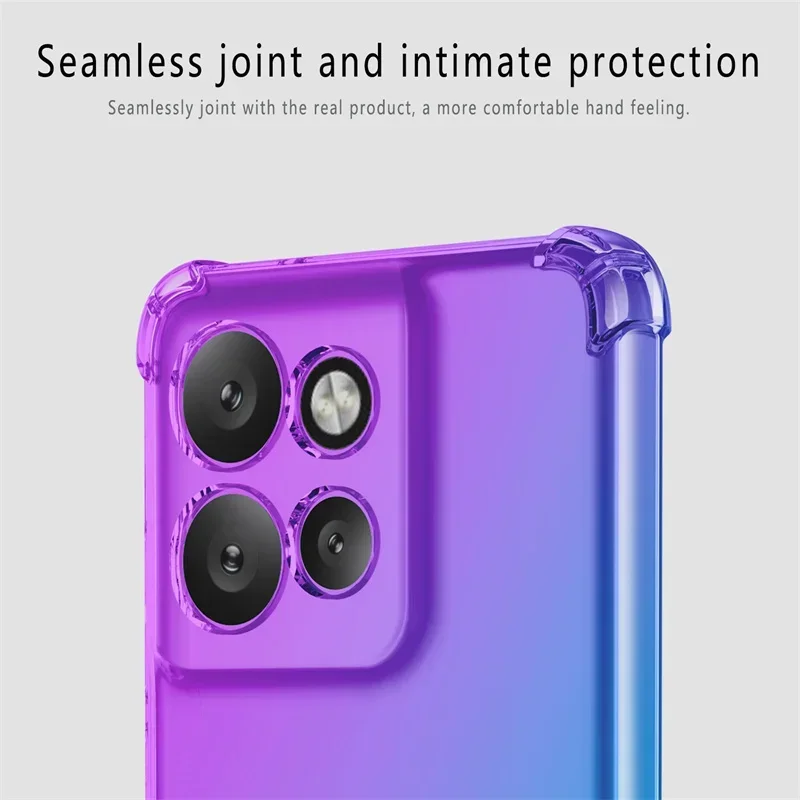 Funda de TPU con gradiente a prueba de golpes para Motorola Edge 50 Neo, Funda protectora para Moto Edge 50 Pro Fusion Ultra, Funda Coque Capa - imagen 3