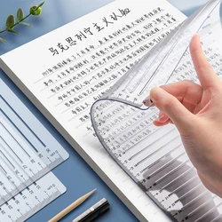 Regla Transparente A4 Caligrafía Geometría Plantilla Línea Recta