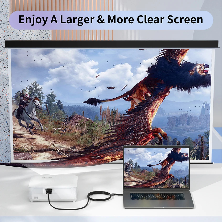 Cable USB C a VGA para Iphone 15 pro Max. Cable de monitor adaptador USB 3.1 tipo C a VGA para Macbook Pro Air Dell XPS13 XPS15 - imagen 4