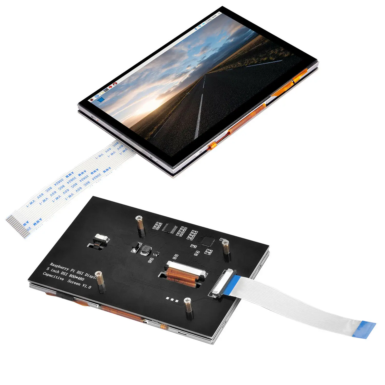 Pantalla Táctil Capacitiva DSI 5-7'' 800x480 para Raspberry Pi 4 y 3 B+ - imagen 5