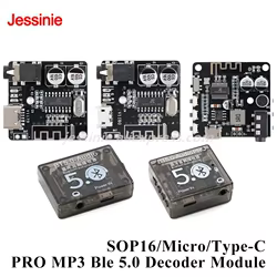 Módulo de placa de decodificación Pro Ble 5,0, receptor de Audio, altavoz, placa amplificadora de potencia SOP16 Micro tipo C para altavoz de coche MP3 DIY, 3,7 V-5V