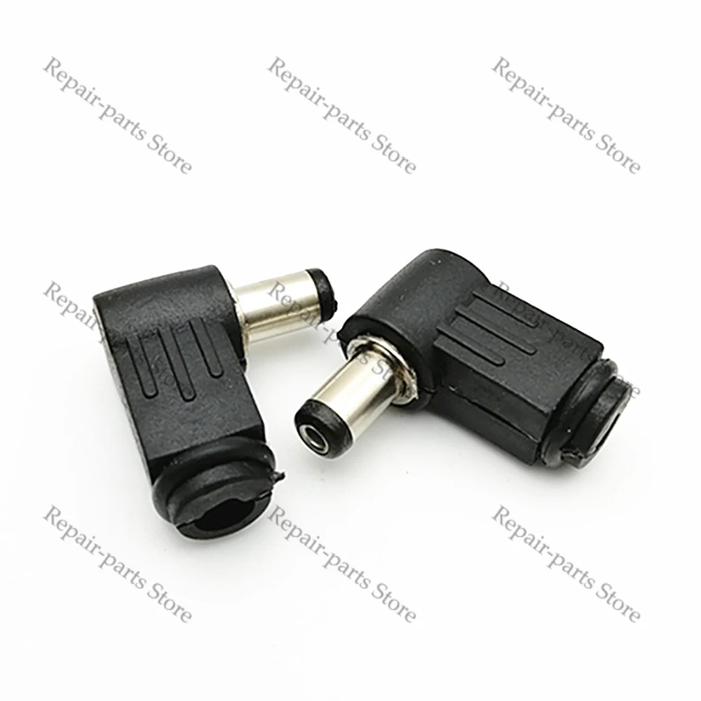 Enchufe de alimentación CC de 1 piezas, cableado assem DC5.5 * 2,5 5,5*2,1 4,0*1,7 3,5*1,35 4,8*1,7mm, enchufe de CC soldado a mano, codo de 90 grados - imagen 5