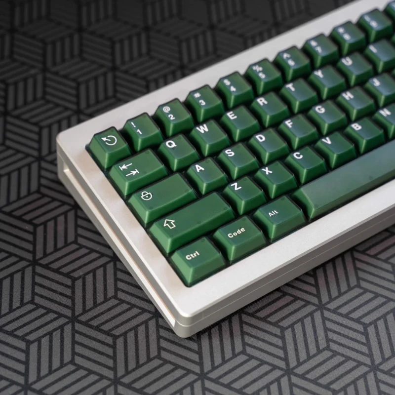 ECHOME-Juego de teclas con temática de Jade Esmeralda, tapa de teclado translúcida de doble capa ABS, perfil de cereza para teclado mecánico - imagen 3