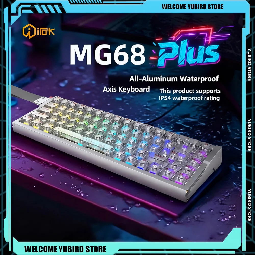 Irok MG68 Plus/Max teclado interruptor magnético teclado de jugador Teclado mecánico 8K RGB PC ESports Hot Swap Gamer accesorios regalo - imagen 2