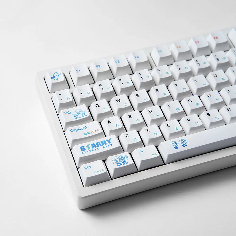 136 teclas Lonely Rock Yamada Ryo tema PBT 1,7 mm teclas Chreey alta PBT sublimación de calor teclas diseño ANSI - imagen 3