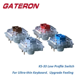 Interruptor Mecánico Gateron Perfil Bajo GK61/GK87 Rojo Azul Marrón