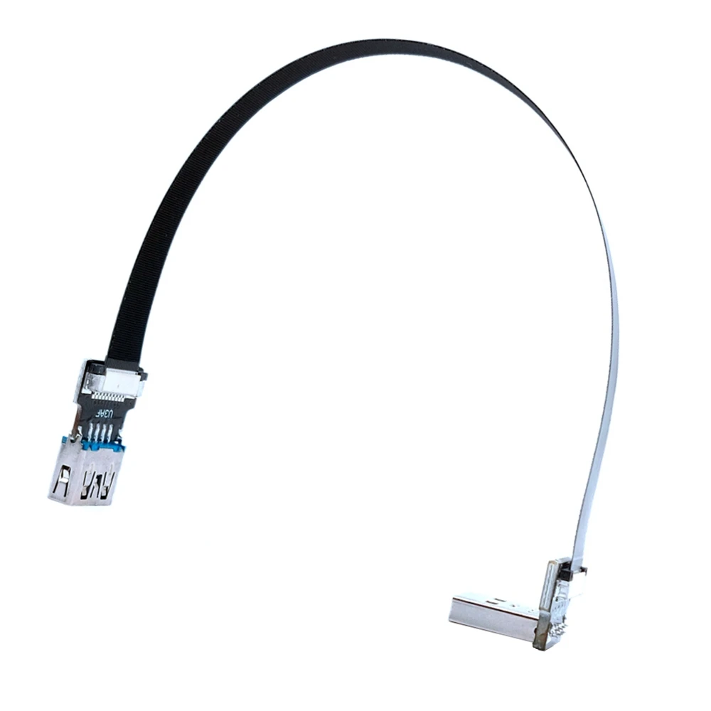 Adaptador plano USB 3.0 macho a hembra, codo FPC, cable de extensión USB, arriba y abajo, flexión izquierda y derecha 90 grados, adaptador USB - imagen 3