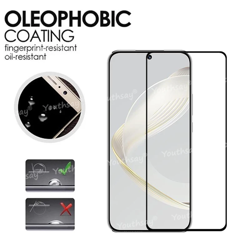 Para Huawei Nova 11 Protector de pantalla de vidrio película de vidrio para Huawei Nova 11 vidrio templado pegamento completo película de lente Huawei Nova 11 11i - imagen 3