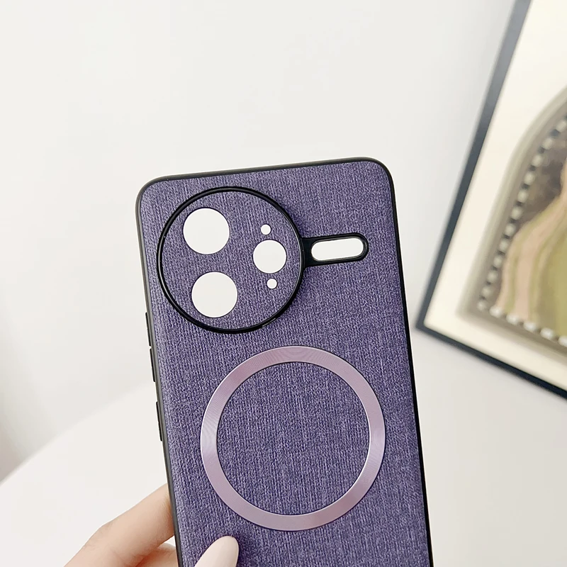 Para Xiaomi POCO F7 Ultra, F7 Pro funda magnética ELVEV calidad ultrafina PU protección de lente contraportada - imagen 3