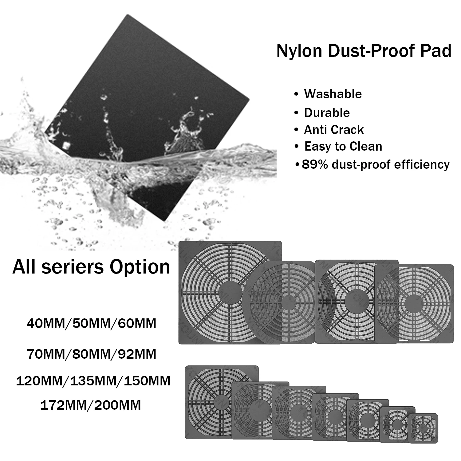 YOUNUON Protector Polvo para Ventilador PC - imagen 3