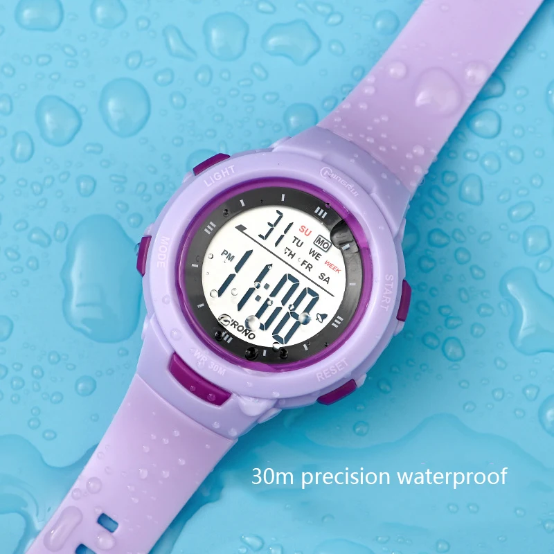 Relojes UTHAI CE49 para niños, reloj despertador luminoso a la moda resistente al agua, relojes inteligentes para niños y niñas, reloj de pulsera electrónico para estudiantes, regalo - imagen 2