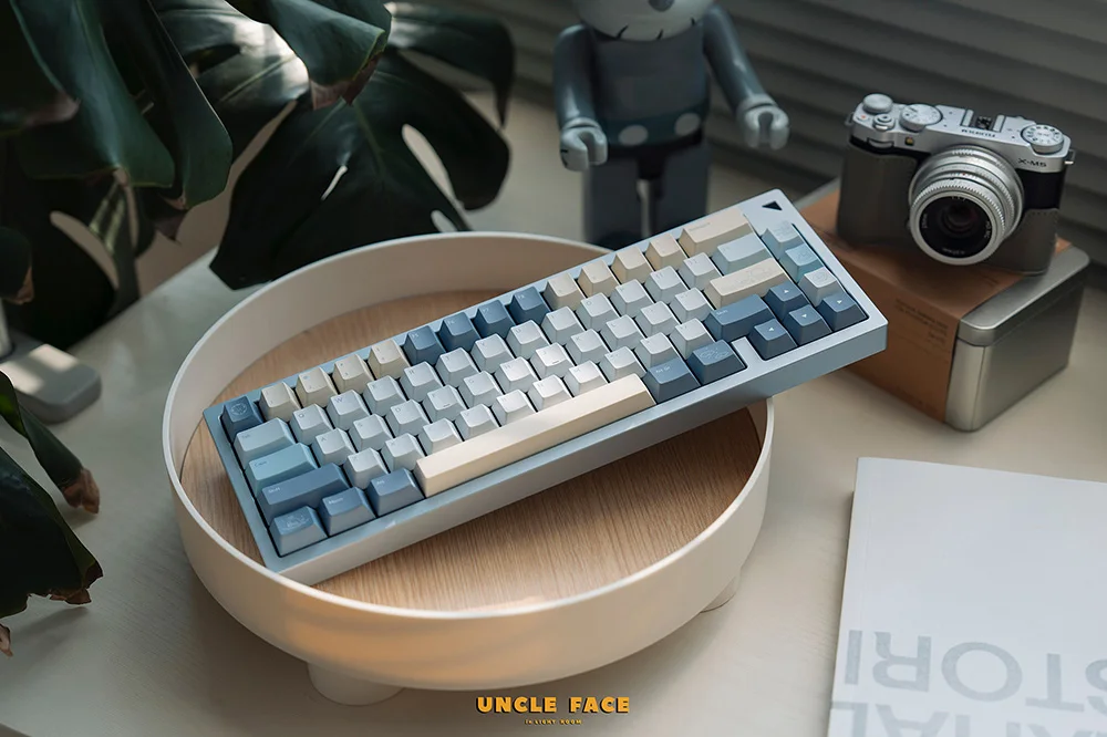 Echokeys Moon Rises Over The Sea Cherry Profile PBT tinte subcama teclas para teclado mecánico EZ63 Made68 Wooting 60HE 80HE - imagen 4