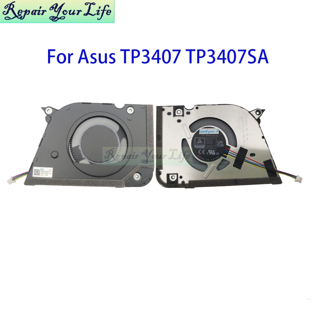 Ventilador enfriador de portátil para ASUS Vivobook 14 TP3407S TP3407SA TP3407 ventiladores de refrigeración de CPU DV 1A nuevo 13NB14Y0P01111 13N1-KCP0211 F24038 - imagen 2
