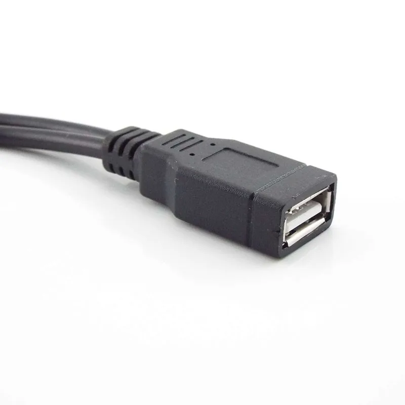 1/2/5 Uds USB 2,0 A macho A hembra doble divisor DC Cable de extensión de fuente de alimentación sincronización de datos de súper velocidad cableado Orbital de carga B6 - imagen 3