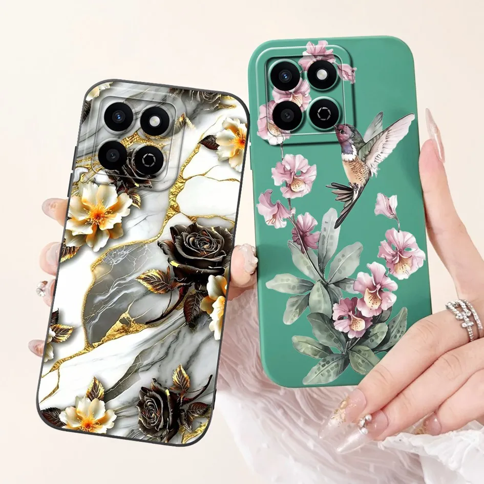 Para Honor Play 60 Plus Funda Honor X7c 5G Funda Popular Funda de silicona suave con flores para Honor 200 Smart HonorX7c ALT-LX2 X 7c Etui - imagen 5