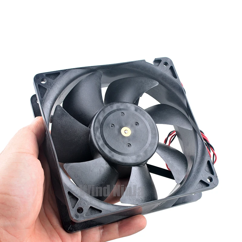 B35129-51LS1 Ventilador de refrigeración con rodamiento de bolas doble 12 cm 120 mm 120 x 120 x 38 mm DC24V 0.68A 2 pines para fuente de alimentación del convertidor de frecuencia - imagen 5