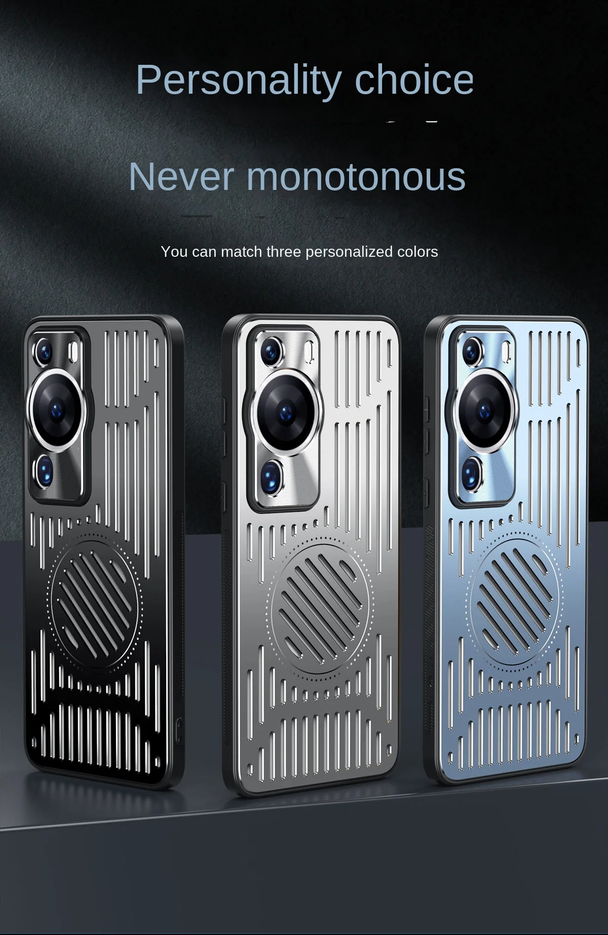 Para Huawei P60 P50 P40 Pro funda de lujo dura magnética aleación de aluminio contraportada fundas protectoras para Huawei Mate 50 40 Pro Shell - imagen 5