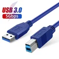 Blue USB-print