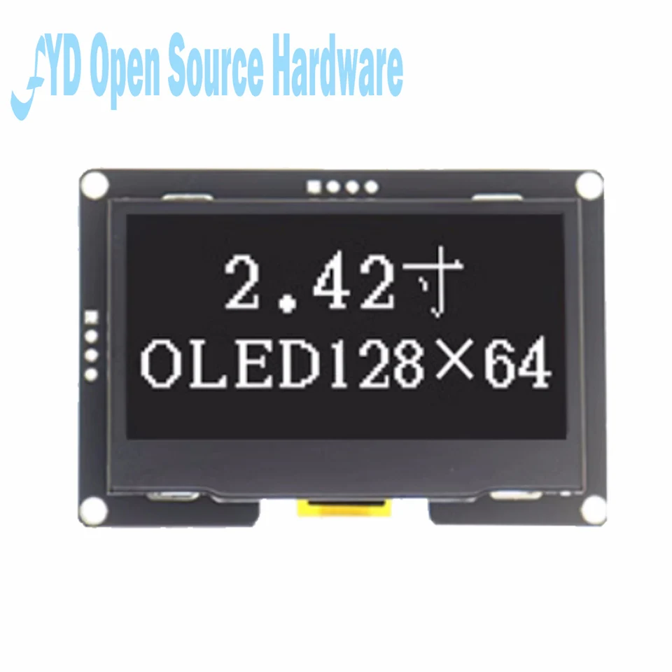 Módulo de pantalla OLED de 2,42 pulgadas, controlador 2,4x64, interfaz SSD1309, interfaz IIC de 4 pines - imagen 5