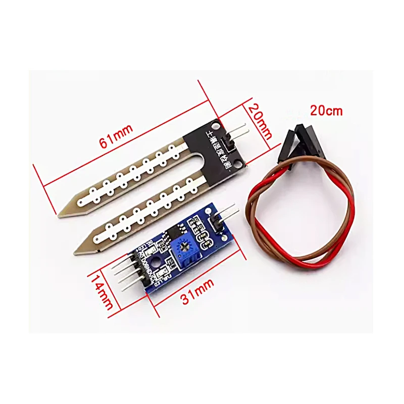 Higrómetro de humedad del suelo de 10 piezas, módulo de Sensor de detección de humedad, sistema de riego automático de 5V y 12V, Compatible con Arduino - imagen 3